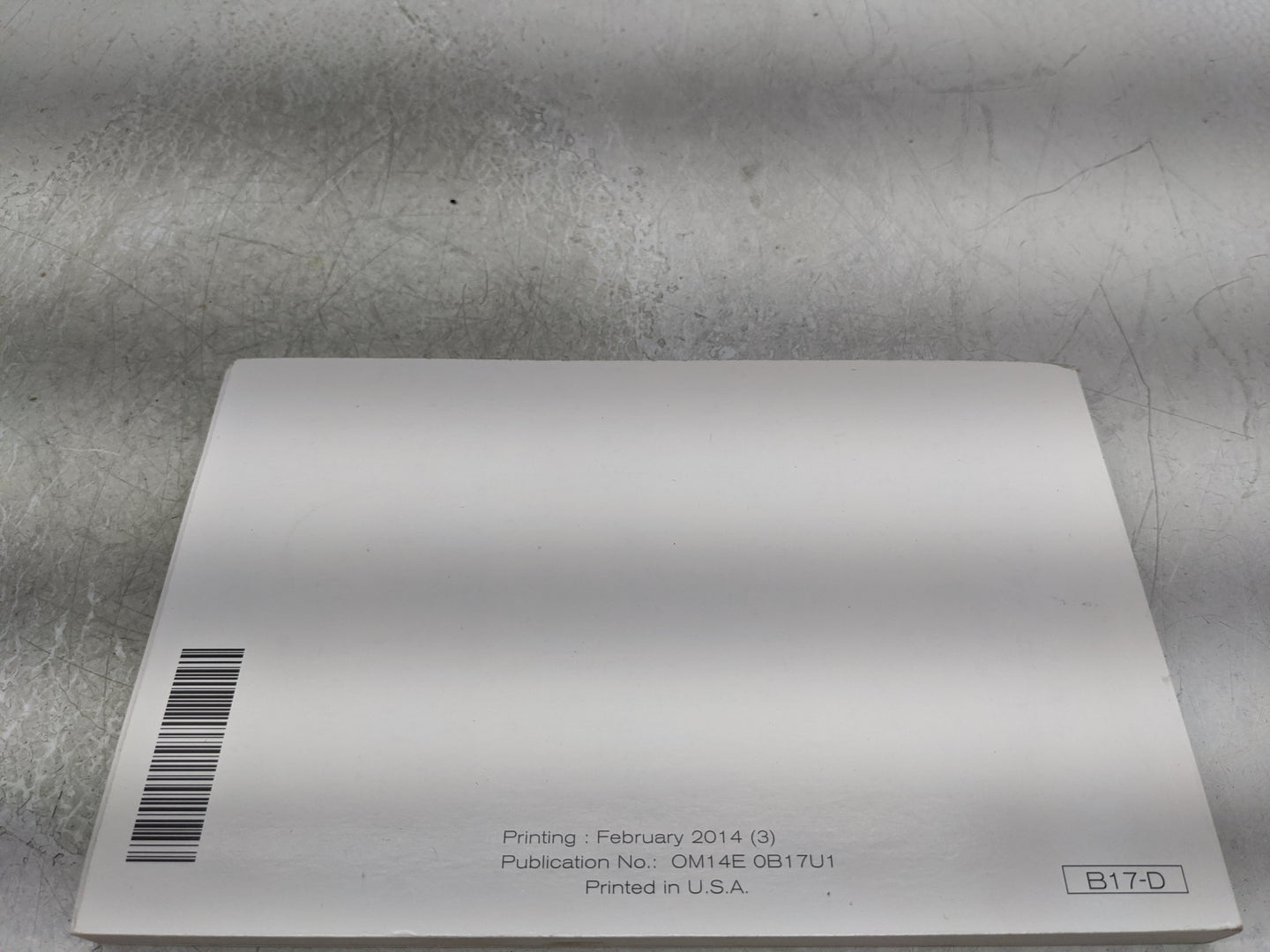 2014 Nissan Sentra Owners Manual Book Guide OEM Used Auto Parts - Oemusedautoparts1.com