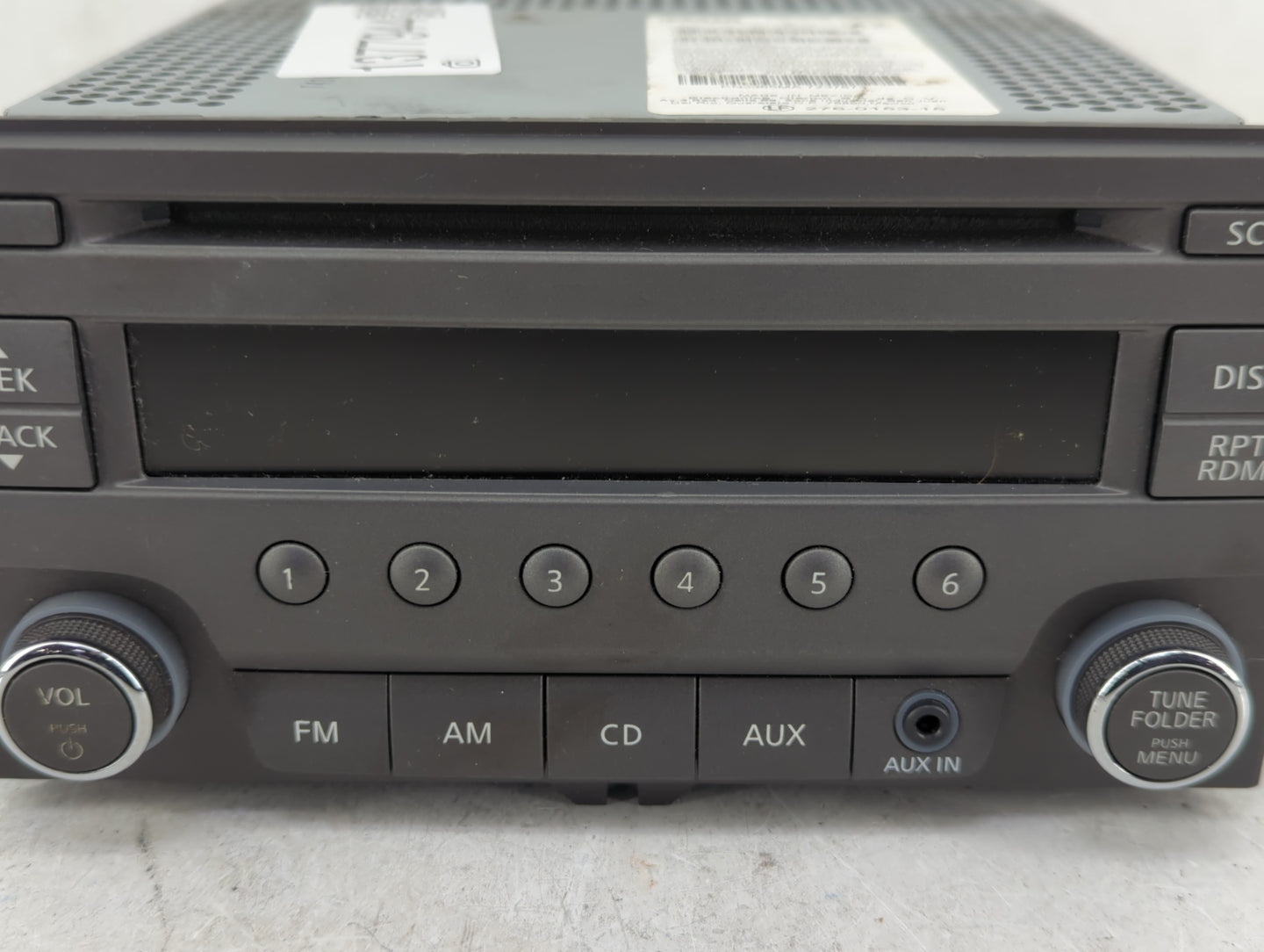 2013-2014 Nissan Sentra Radio AM FM Cd Player Receiver Replacement P/N:28185 3RA2A Fits Fits 2013 2014 OEM Used Auto Parts -