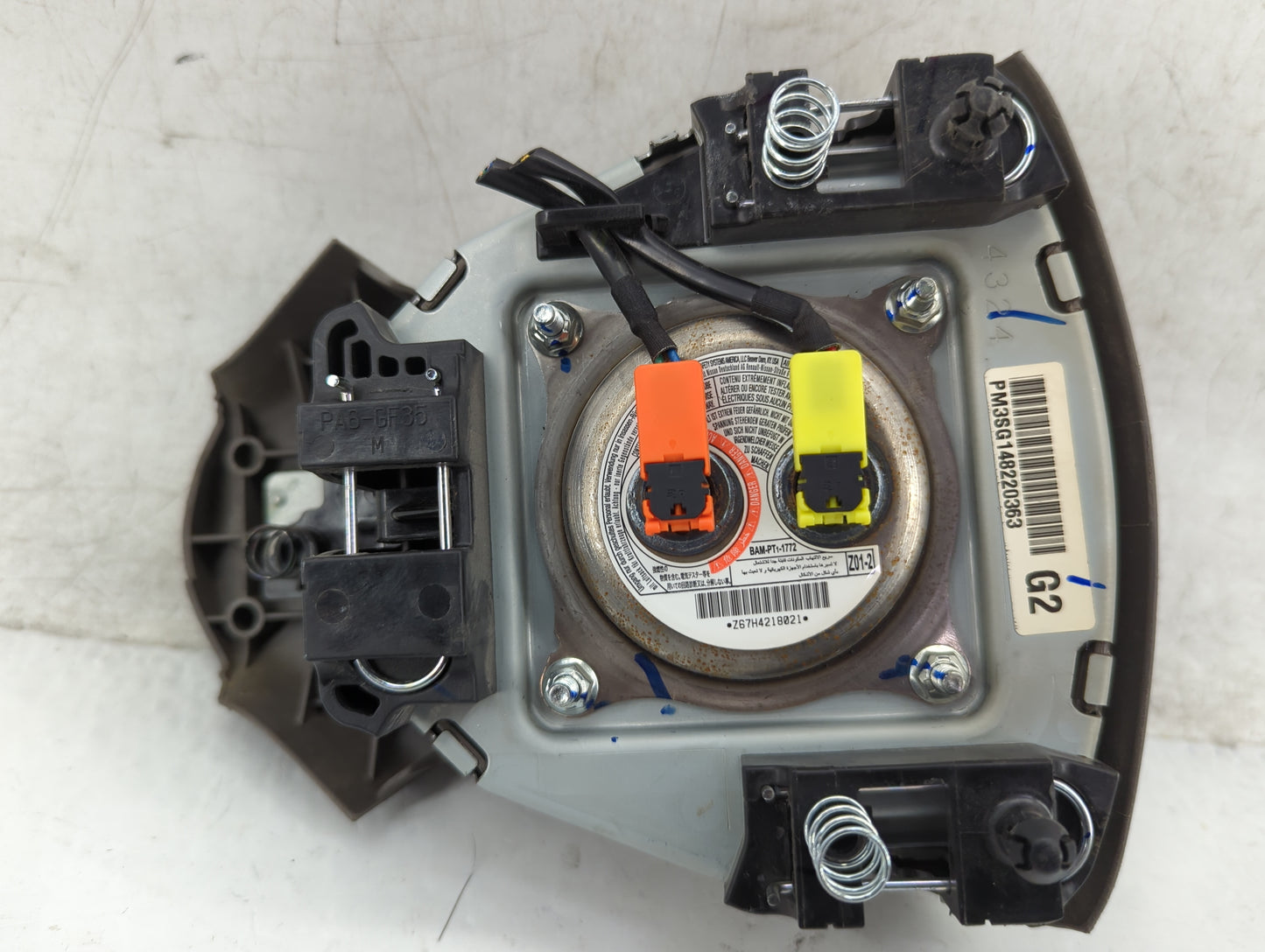 2013-2019 Nissan Sentra Air Bag Driver Left Steering Wheel Mounted Fits Fits 2013 2014 2015 2016 2017 2018 2019 OEM Used Aut