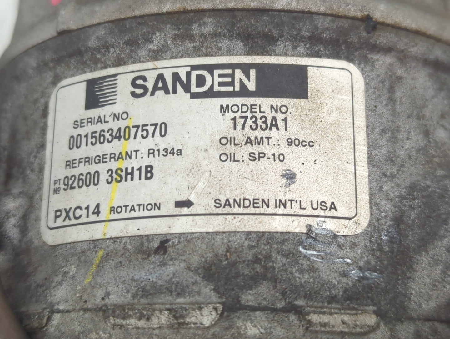 2013-2019 Nissan Sentra Air Conditioning A/c Ac Compressor Oem - Oemusedautoparts1.com