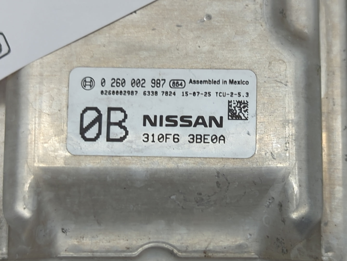 2014 Nissan Sentra PCM Engine Control Computer ECU ECM PCU OEM P/N:310F6 3BE0A Fits OEM Used Auto Parts - Oemusedautoparts1.