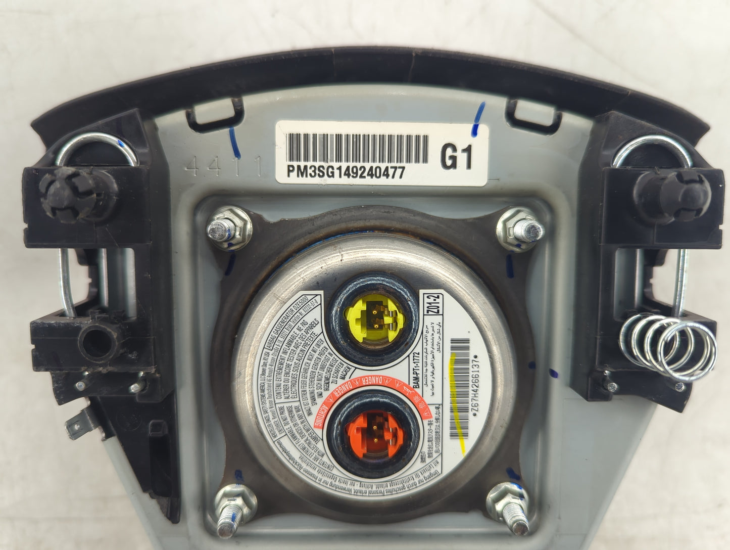 2014 Nissan Sentra Air Bag Driver Left Steering Wheel Mounted P/N:PM3SG149240477 BAM-PT1-1772 Fits OEM Used Auto Parts - Oem