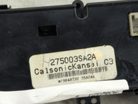 2013-2014 Nissan Sentra Climate Control Module Temperature AC/Heater Replacement P/N:275003SA2A Fits Fits 2013 2014 OEM Used