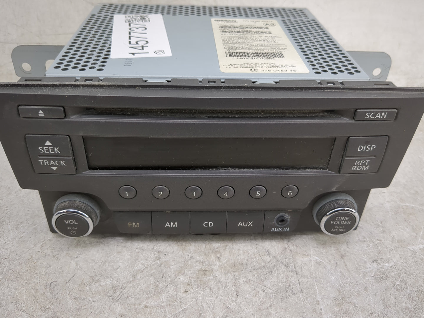 2013-2014 Nissan Sentra Radio AM FM Cd Player Receiver Replacement P/N:28185 3RA2A Fits Fits 2013 2014 OEM Used Auto Parts -