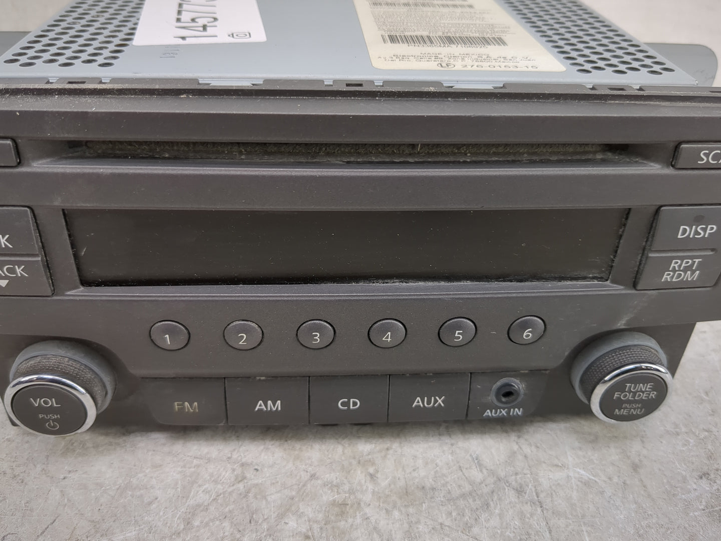 2013-2014 Nissan Sentra Radio AM FM Cd Player Receiver Replacement P/N:28185 3RA2A Fits Fits 2013 2014 OEM Used Auto Parts -