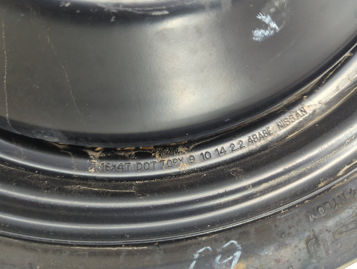 2013-2015 Nissan Sentra Spare Donut Tire Wheel Rim Oem 1462122 - Oemusedautoparts1.com