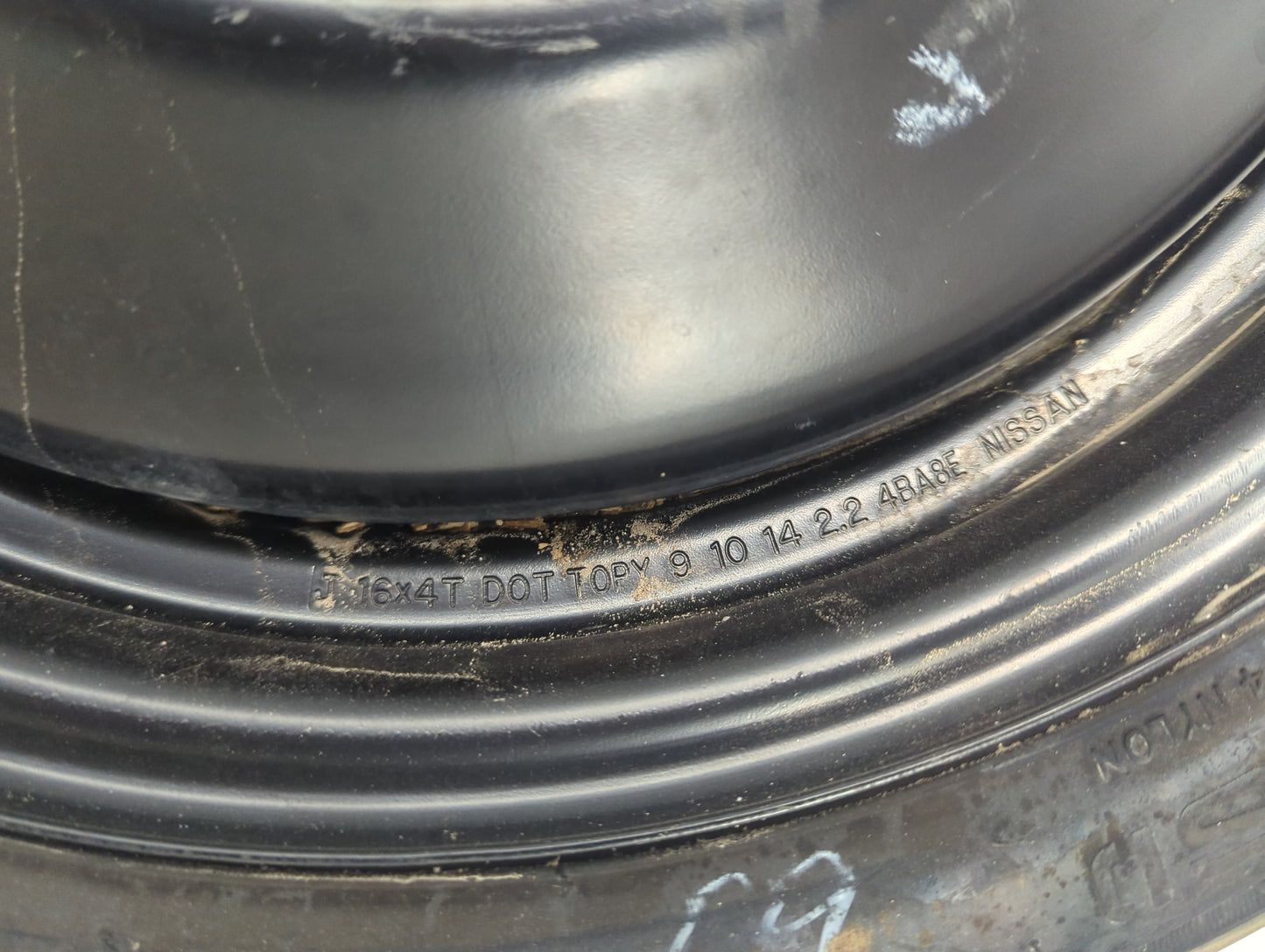 2013-2015 Nissan Sentra Spare Donut Tire Wheel Rim Oem 1462122 - Oemusedautoparts1.com