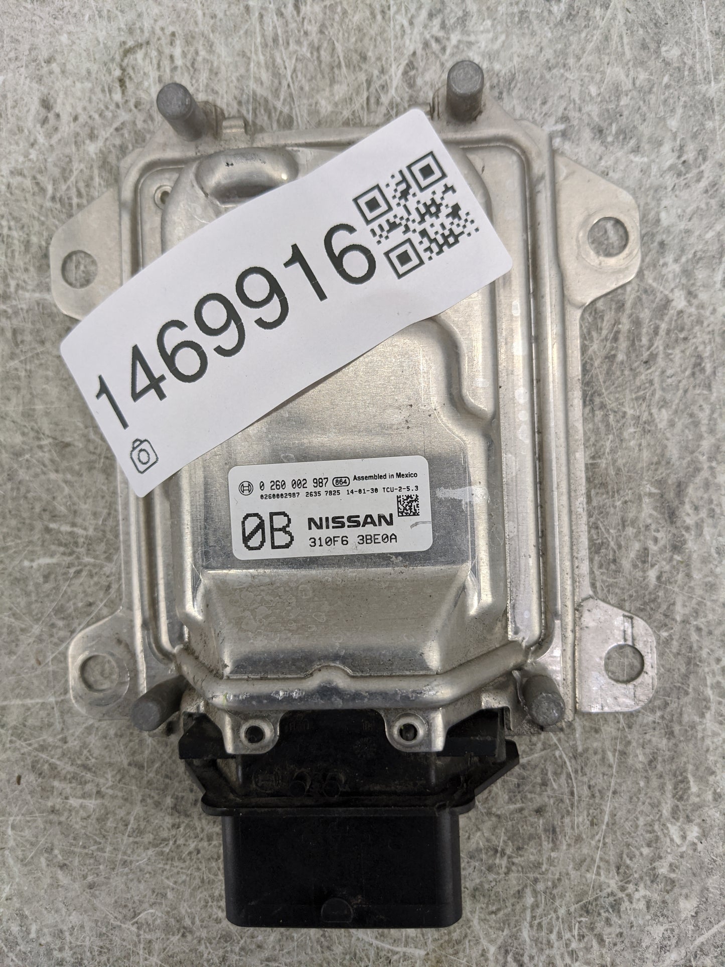 2014 Nissan Sentra PCM Engine Control Computer ECU ECM PCU OEM P/N:0260002987 310F63BE0A Fits OEM Used Auto Parts - Oemuseda