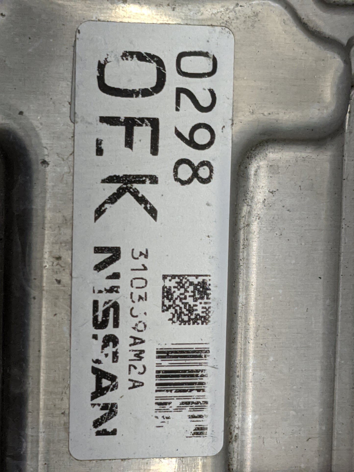 2014 Nissan Sentra PCM Engine Control Computer ECU ECM PCU OEM P/N:31036JJ0AM2A 0261002987, 310F63BE0A Fits OEM Used Auto Pa