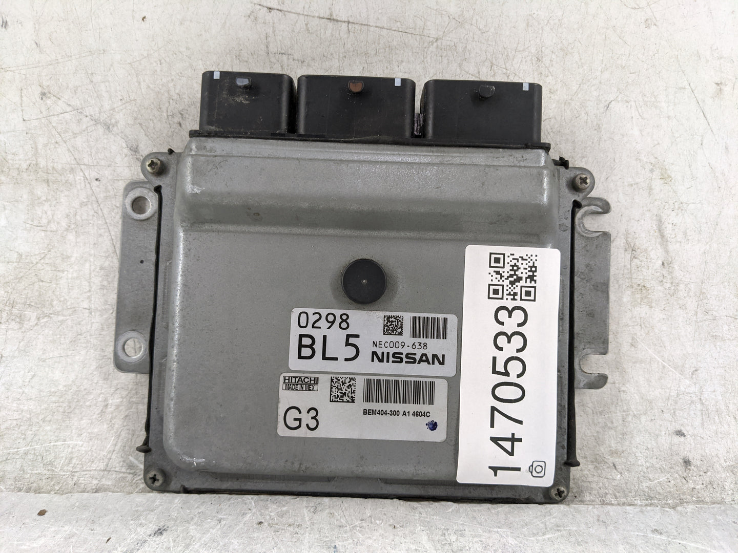 2013-2015 Nissan Sentra PCM Engine Control Computer ECU ECM PCU OEM P/N:NEC009-638 BEM404-300 A1 Fits Fits 2013 2014 2015 OE