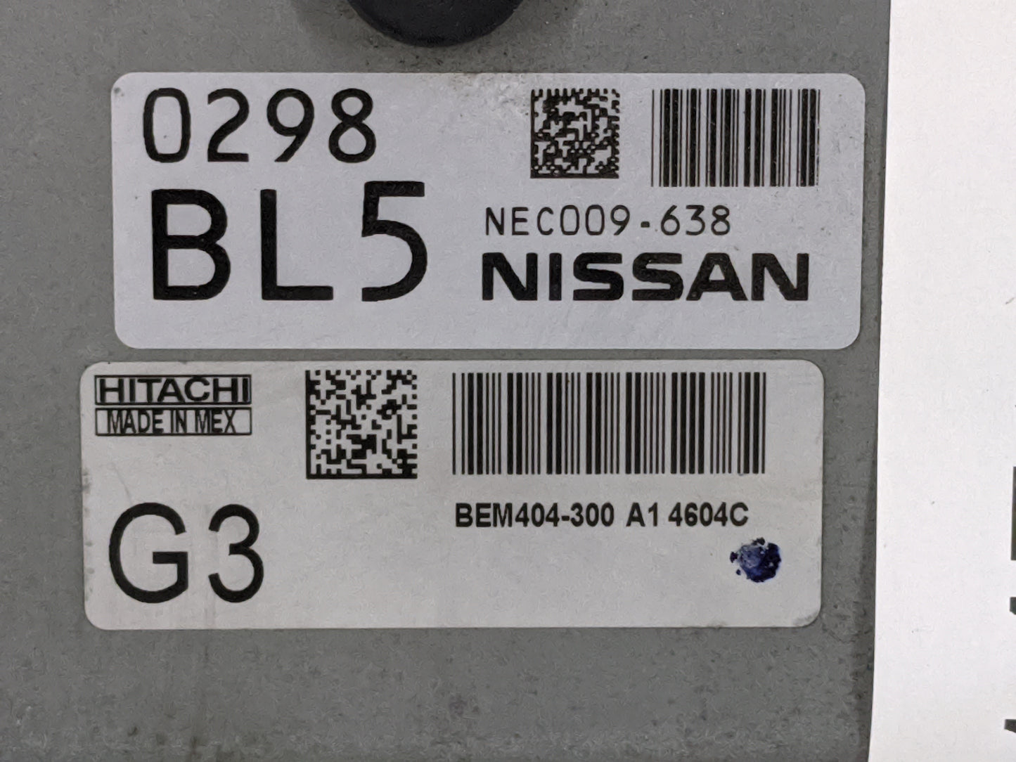 2013-2015 Nissan Sentra PCM Engine Control Computer ECU ECM PCU OEM P/N:NEC009-638 BEM404-300 A1 Fits Fits 2013 2014 2015 OE