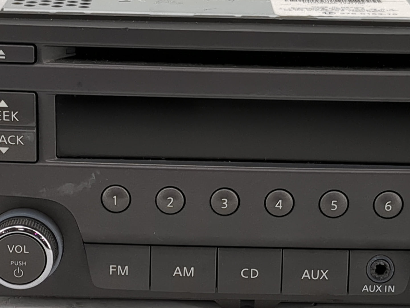 2013-2014 Nissan Sentra Radio AM FM Cd Player Receiver Replacement P/N:281853RA2A PN-3365M Fits Fits 2013 2014 OEM Used Auto