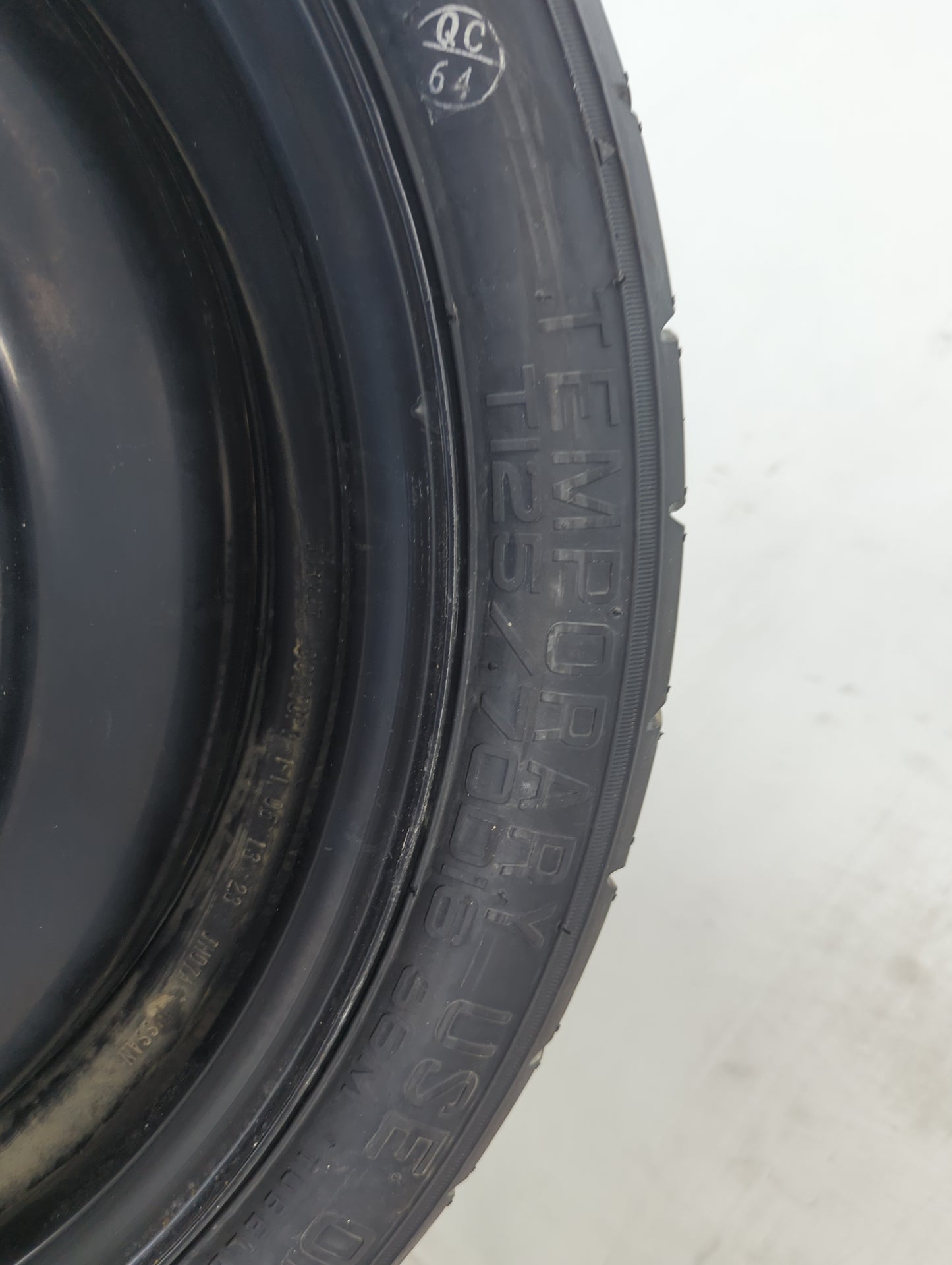 2013-2015 Nissan Sentra Spare Donut Tire Wheel Rim Oem 1486991 - Oemusedautoparts1.com