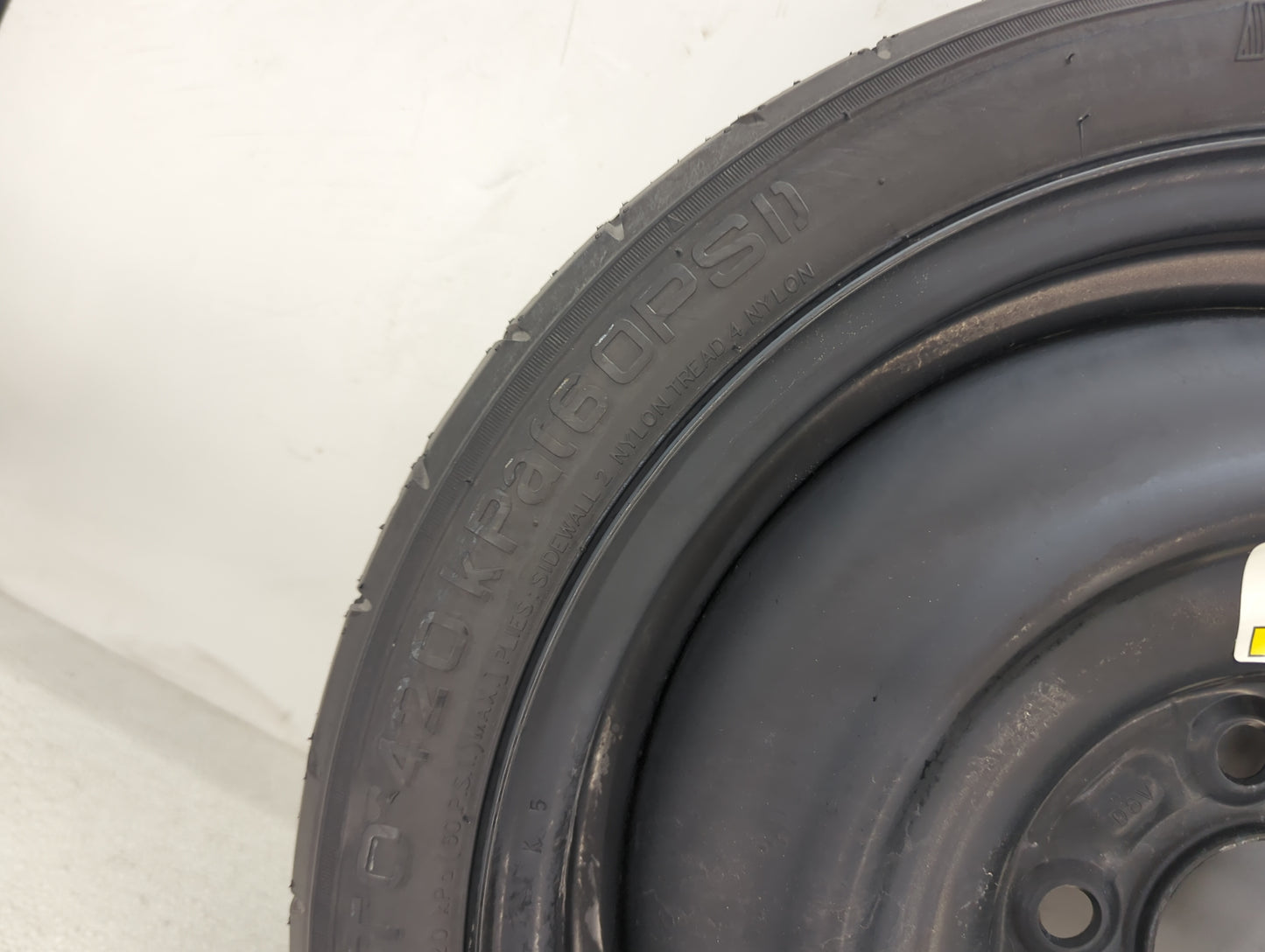 2013-2015 Nissan Sentra Spare Donut Tire Wheel Rim Oem 1491160 - Oemusedautoparts1.com