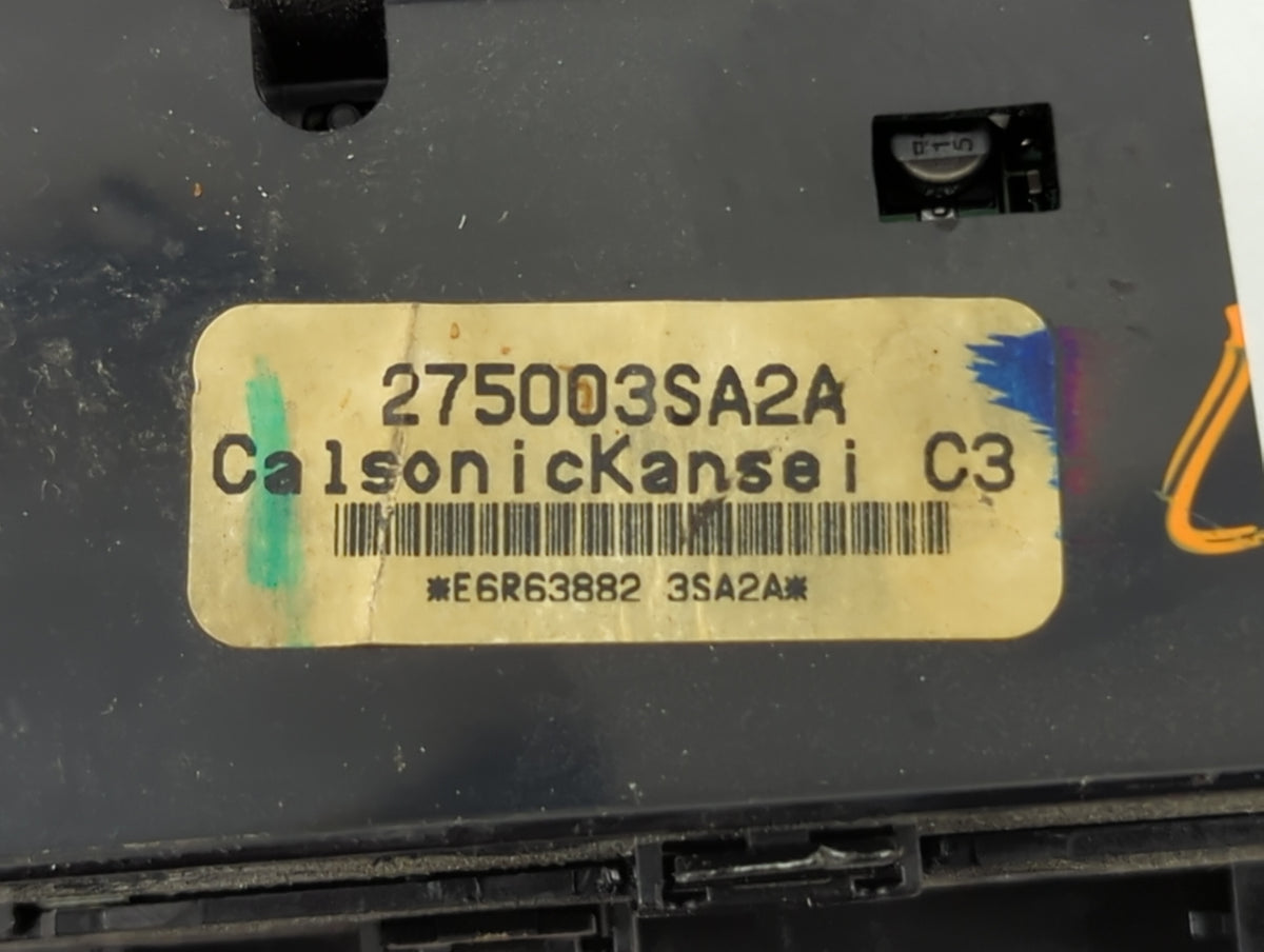 2013-2014 Nissan Sentra Climate Control Module Temperature AC/Heater Replacement P/N:275003SA2A Fits Fits 2013 2014 OEM Used