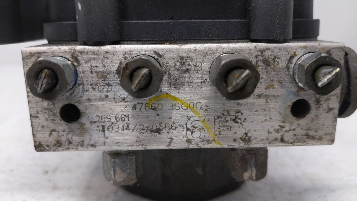 2014-2015 Nissan Sentra Anti-Lock Brake ABS Pump Module Actuator OEM P/N:47660 3SG0C Fits Fits 2014 2015 OEM Used Auto Parts