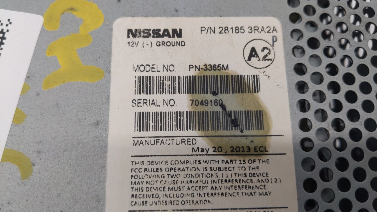 2013-2014 Nissan Sentra Am Fm Cd Player Radio Receiver - Oemusedautoparts1.com