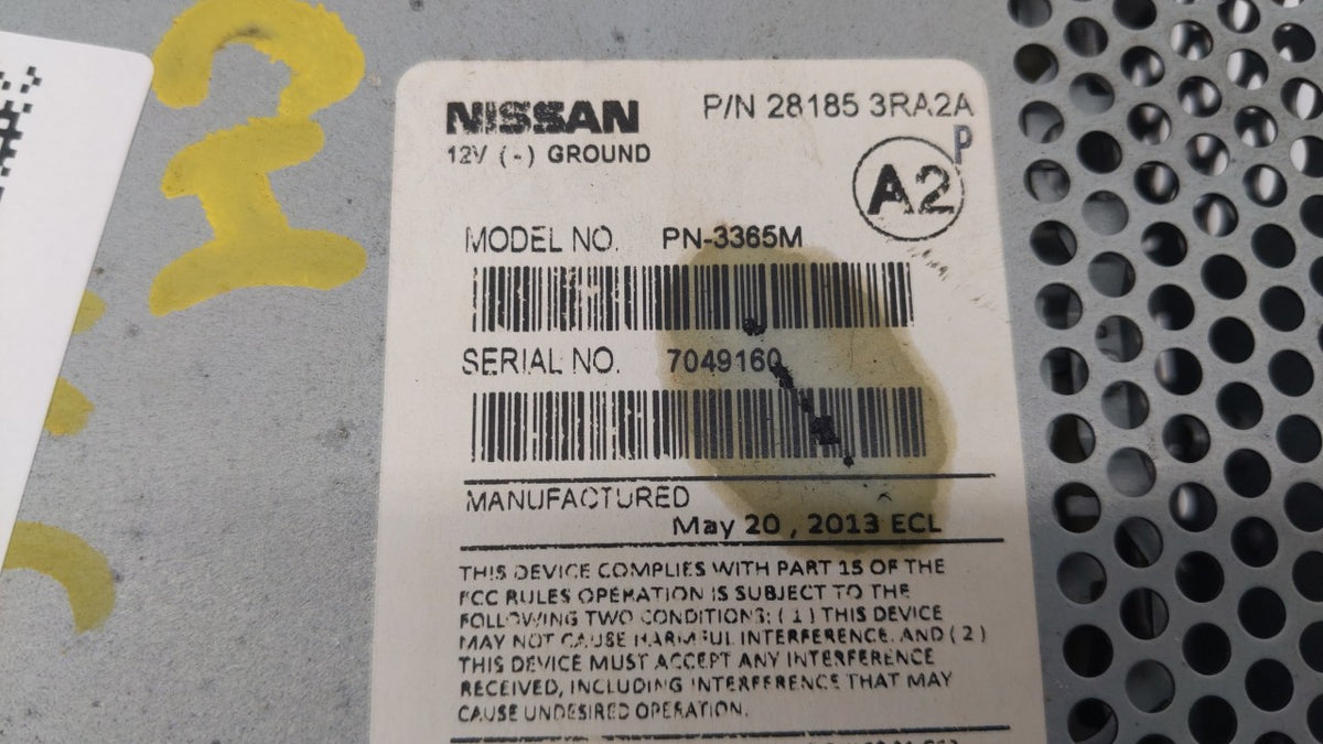 2013-2014 Nissan Sentra Am Fm Cd Player Radio Receiver 177395 - Oemusedautoparts1.com