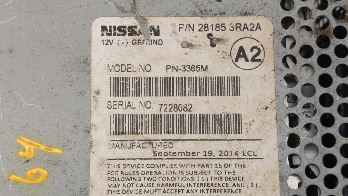 2013-2014 Nissan Sentra Am Fm Cd Player Radio Receiver 196594 - Oemusedautoparts1.com