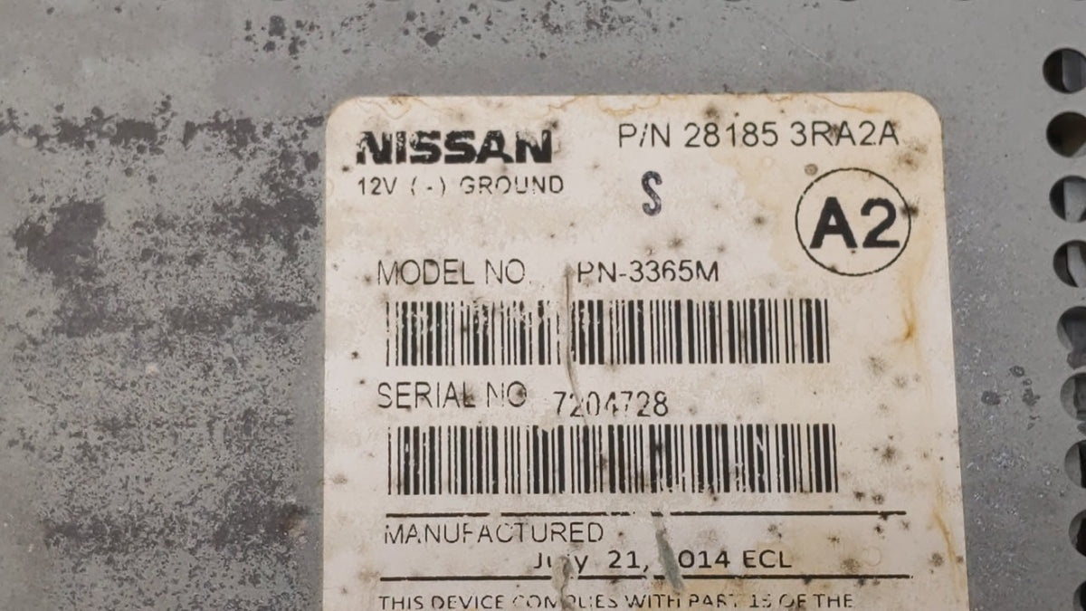 2013-2014 Nissan Sentra Am Fm Cd Player Radio Receiver 228218 - Oemusedautoparts1.com