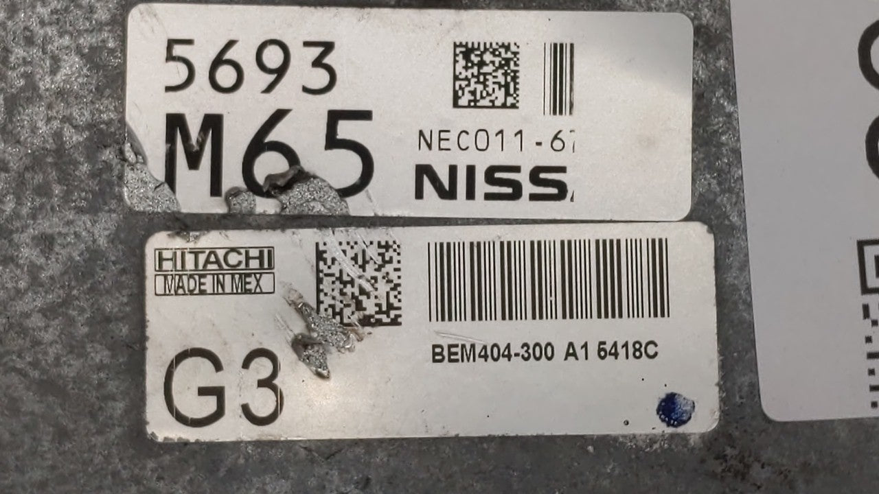 2013-2015 Nissan Sentra PCM Engine Control Computer ECU ECM PCU OEM P/N:BEM404-300 A1 NEC001-666 Fits Fits 2013 2014 2015 OE