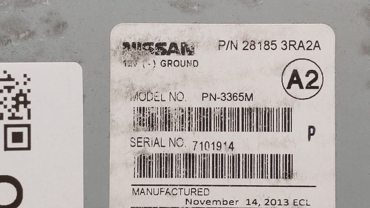 2013-2014 Nissan Sentra Radio AM FM Cd Player Receiver Replacement P/N:28185-3RA2A 28185-3RA2B, 28185 3RA2D Fits Fits 2013 2
