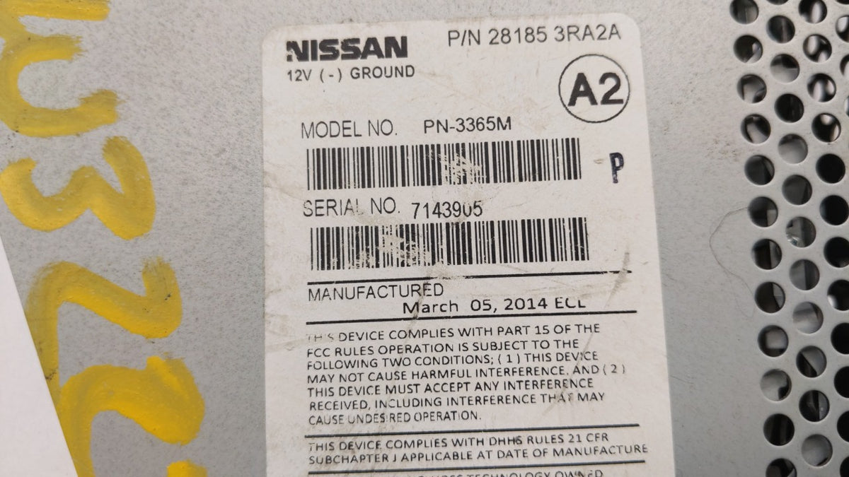 2013-2014 Nissan Sentra Am Fm Cd Player Radio Receiver 269638 - Oemusedautoparts1.com