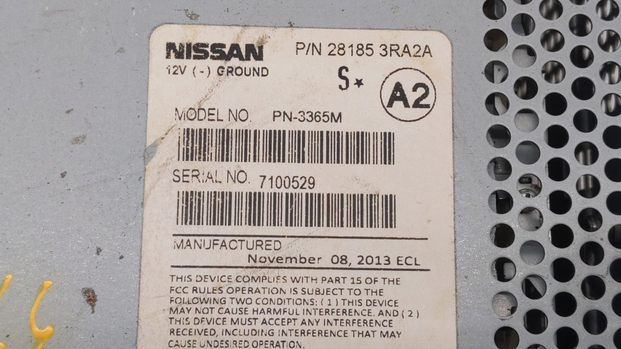 2013-2014 Nissan Sentra Radio AM FM Cd Player Receiver Replacement P/N:28185-3RA2A 28185-3RA2B, 28185 3RA2D Fits Fits 2013 2