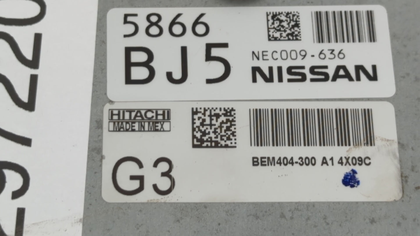 2013-2015 Nissan Sentra PCM Engine Control Computer ECU ECM PCU OEM P/N:BEM404-300 A1 NEC001-666 Fits Fits 2013 2014 2015 OE