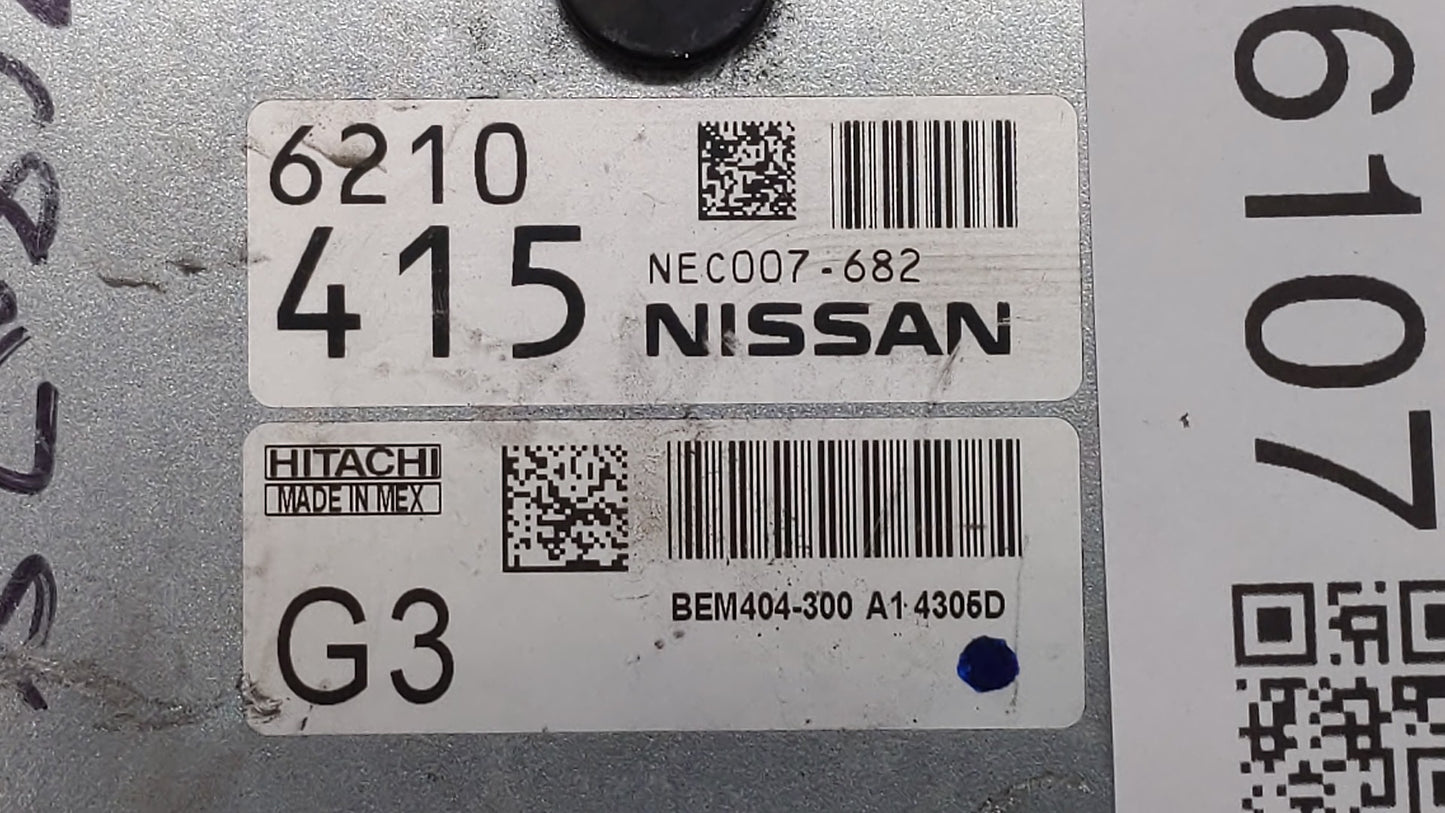 2013-2015 Nissan Sentra PCM Engine Control Computer ECU ECM PCU OEM P/N:BEM404-300 A1 NEC001-666 Fits Fits 2013 2014 2015 OE