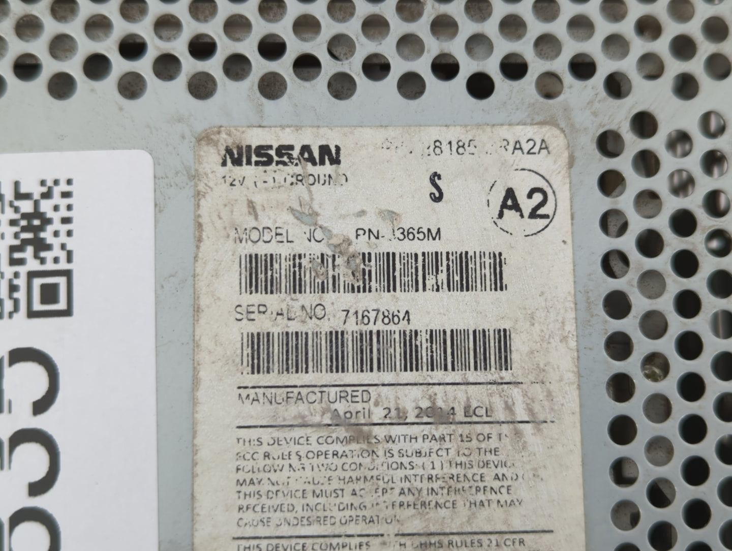 2013-2014 Nissan Sentra Am Fm Cd Player Radio Receiver - Oemusedautoparts1.com