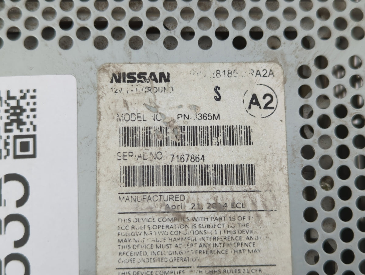 2013-2014 Nissan Sentra Am Fm Cd Player Radio Receiver 346835 - Oemusedautoparts1.com
