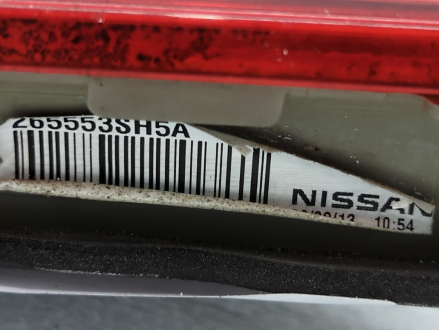 2013-2015 Nissan Sentra Tail Light Assembly Driver Left OEM P/N:183455-01 Fits Fits 2013 2014 2015 OEM Used Auto Parts - Oem