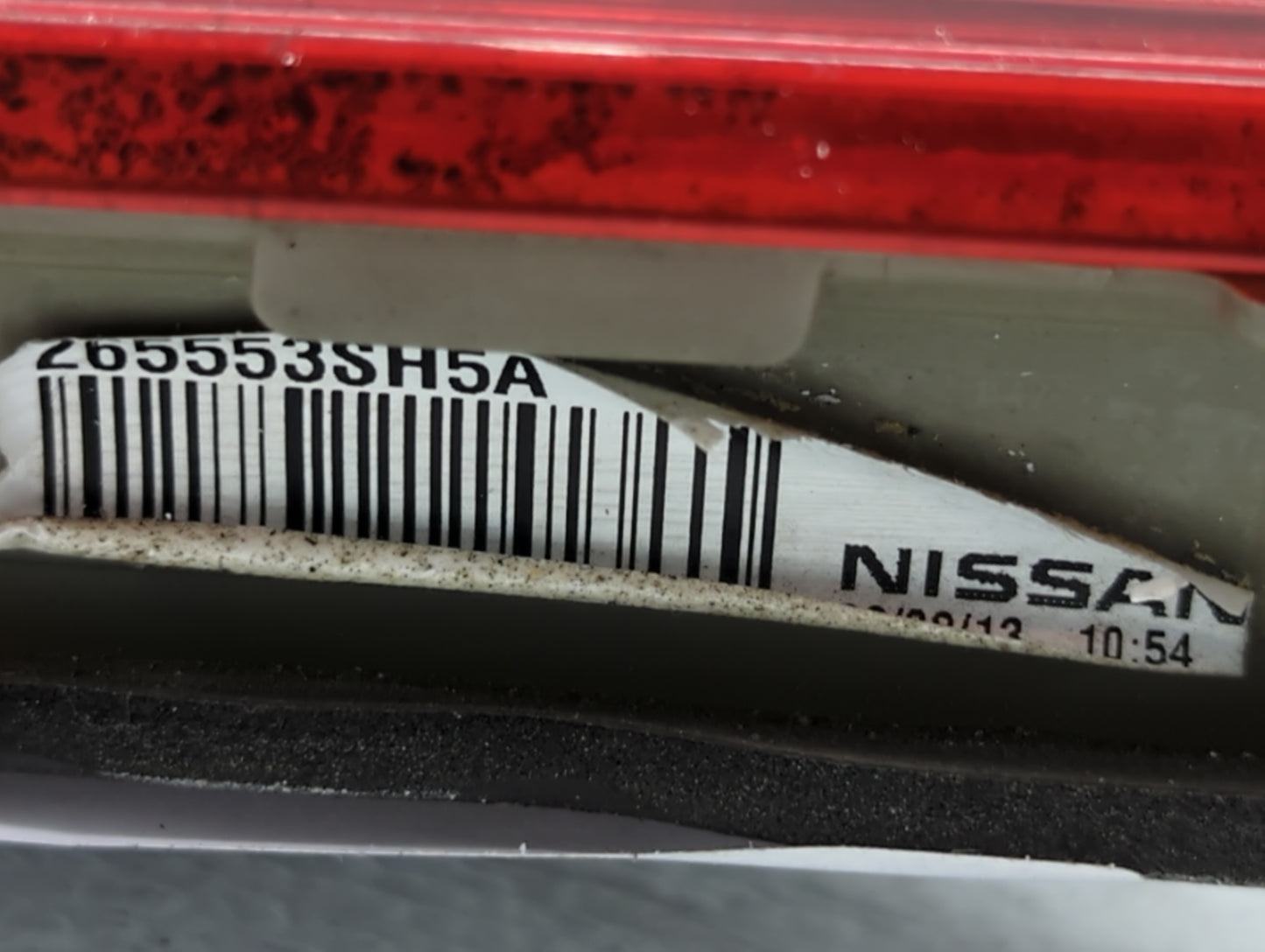 2013-2015 Nissan Sentra Tail Light Assembly Driver Left OEM P/N:183455-01 Fits Fits 2013 2014 2015 OEM Used Auto Parts - Oem