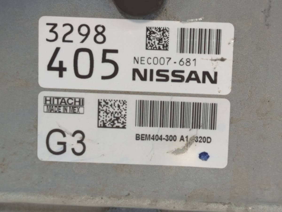 2013-2015 Nissan Sentra PCM Engine Control Computer ECU ECM PCU OEM P/N:NEC007-681 NEC009-637, NEC013-031 Fits 2013 2014 201