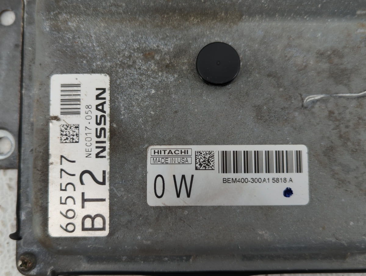 2013-2015 Nissan Sentra PCM Engine Control Computer ECU ECM PCU OEM P/N:BME400-300A1 NEC009-638 Fits 2013 2014 2015 OEM Used