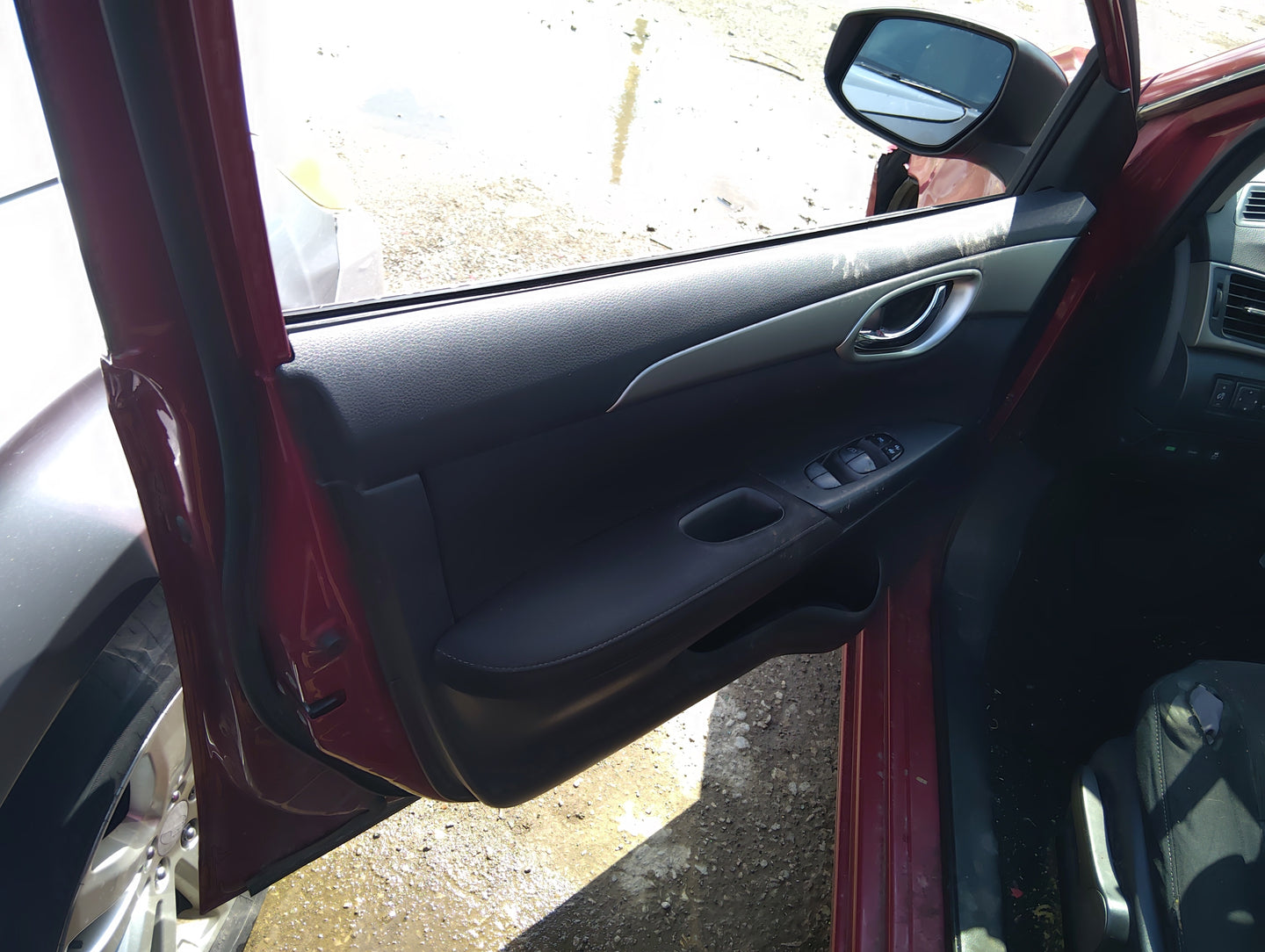 2014 Nissan Sentra Front Left Driver Interior Door Panel Trim - Oemusedautoparts1.com