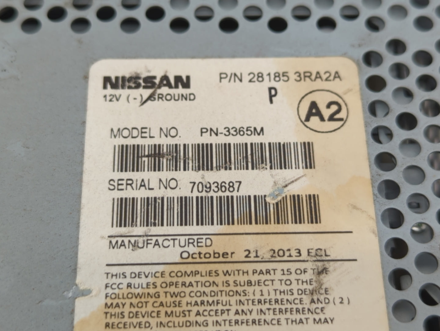 2013-2014 Nissan Sentra Am Fm Cd Player Radio Receiver - Oemusedautoparts1.com