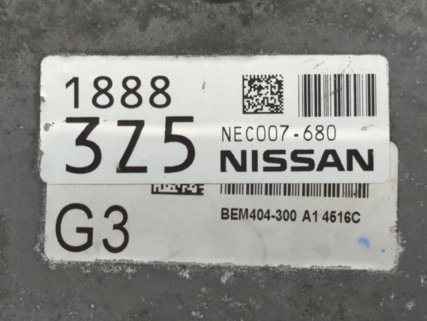 2013-2015 Nissan Sentra PCM Engine Control Computer ECU ECM PCU OEM P/N:NEC007-680 NEC009-636 Fits Fits 2013 2014 2015 OEM U