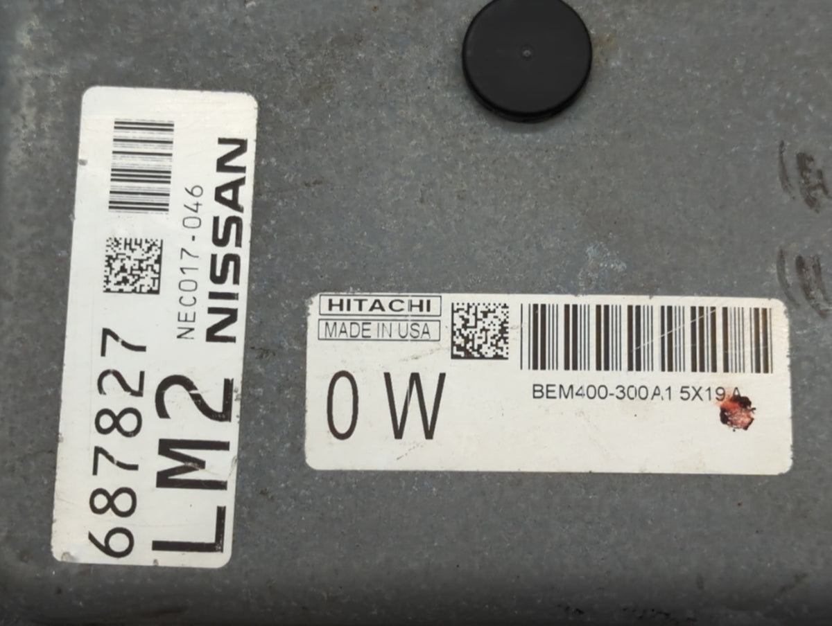 2013-2015 Nissan Sentra PCM Engine Control Computer ECU ECM PCU OEM P/N:BEM400-300 A1 NEC007-680, NEC009-636 Fits 2013 2014 