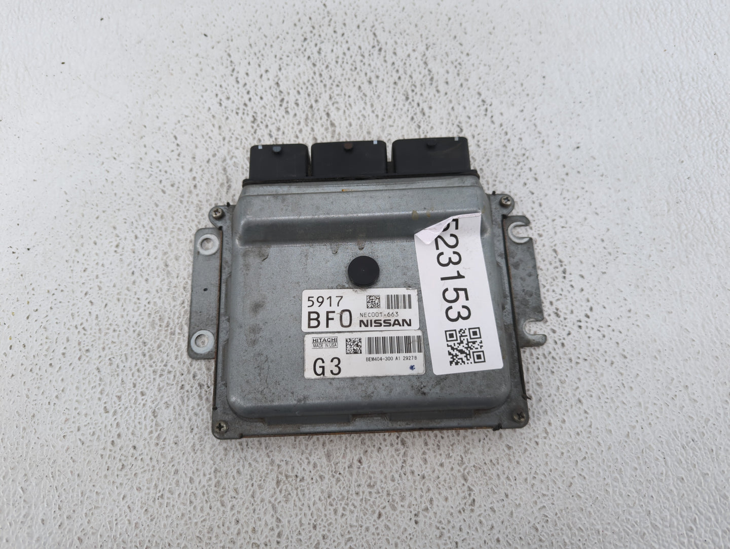 2013-2015 Nissan Sentra PCM Engine Control Computer ECU ECM PCU OEM P/N:NEC001-663 BEM400-300 A1 Fits Fits 2013 2014 2015 OE