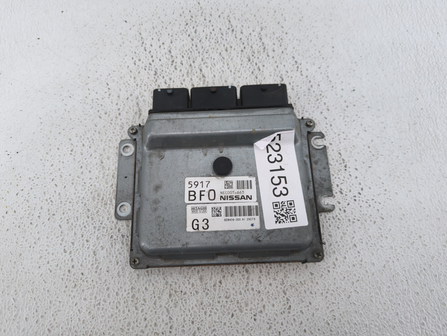 2013-2015 Nissan Sentra PCM Engine Control Computer ECU ECM PCU OEM P/N:NEC001-663 BEM400-300 A1 Fits Fits 2013 2014 2015 OE