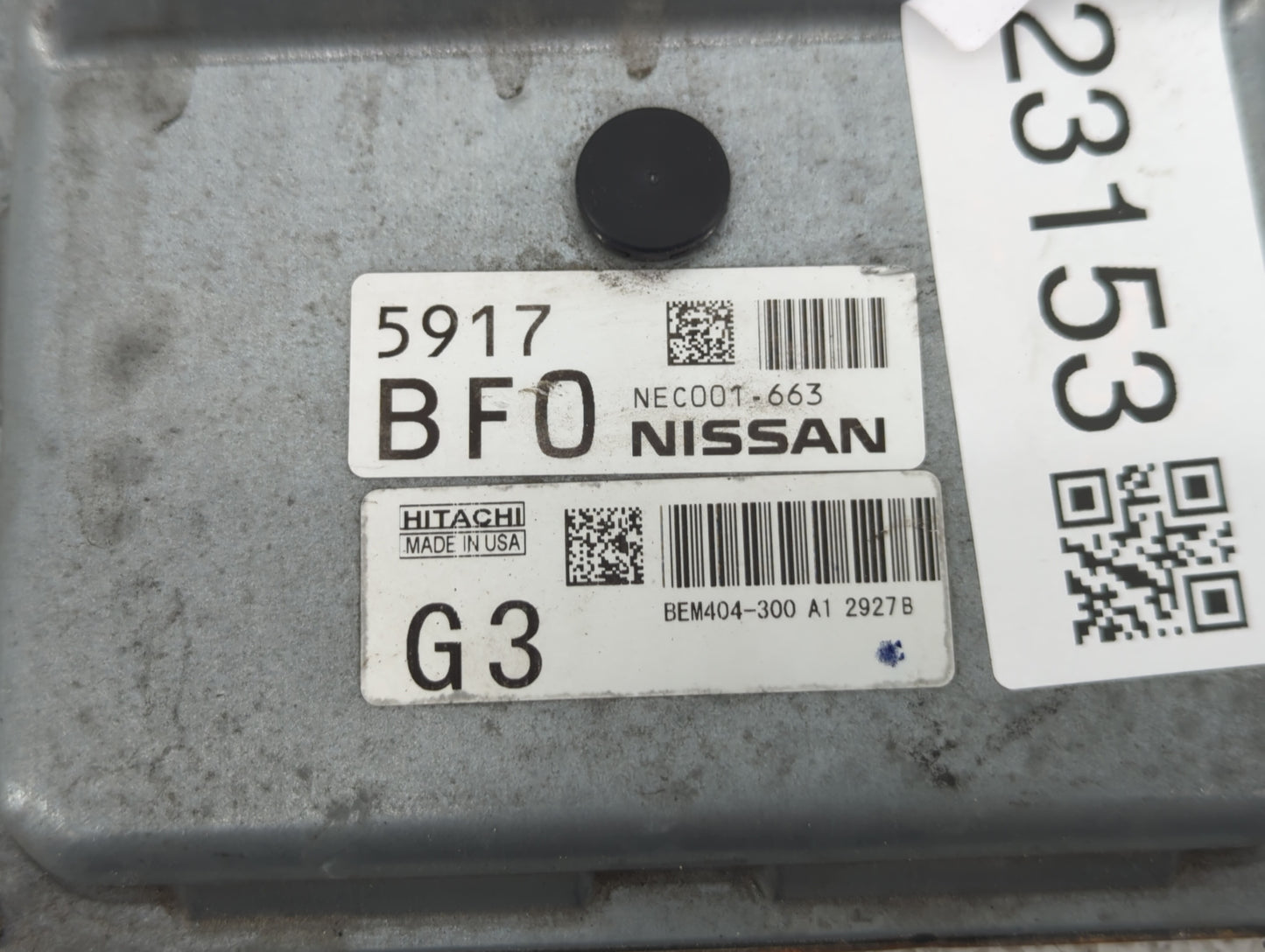2013-2015 Nissan Sentra PCM Engine Control Computer ECU ECM PCU OEM P/N:NEC001-663 BEM400-300 A1 Fits Fits 2013 2014 2015 OE