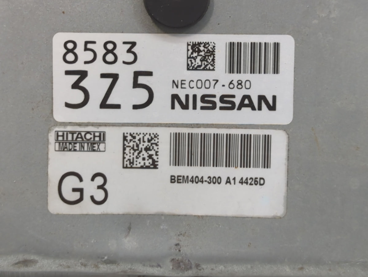 2013-2015 Nissan Sentra PCM Engine Control Computer ECU ECM PCU OEM P/N:NEC007-680 NEC007-679 Fits 2013 2014 2015 OEM Used A