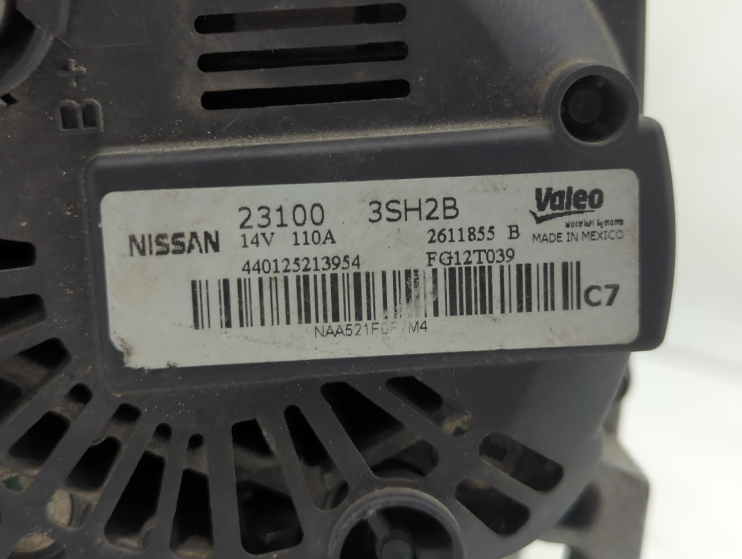 2013-2019 Nissan Sentra Alternator Replacement Generator Charging Assembly Engine OEM P/N:23100 3SH2B Fits OEM Used Auto Par