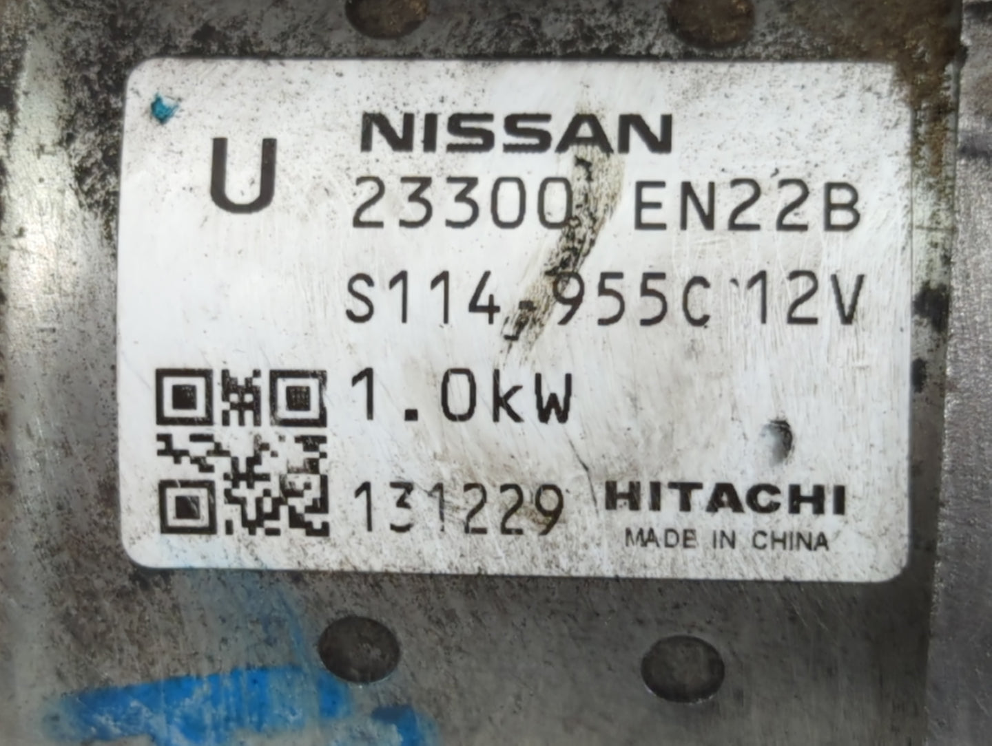 2013-2019 Nissan Sentra Car Starter Motor Solenoid OEM P/N:S114-955C 12V 23300 EN22B Fits OEM Used Auto Parts - Oemusedautop