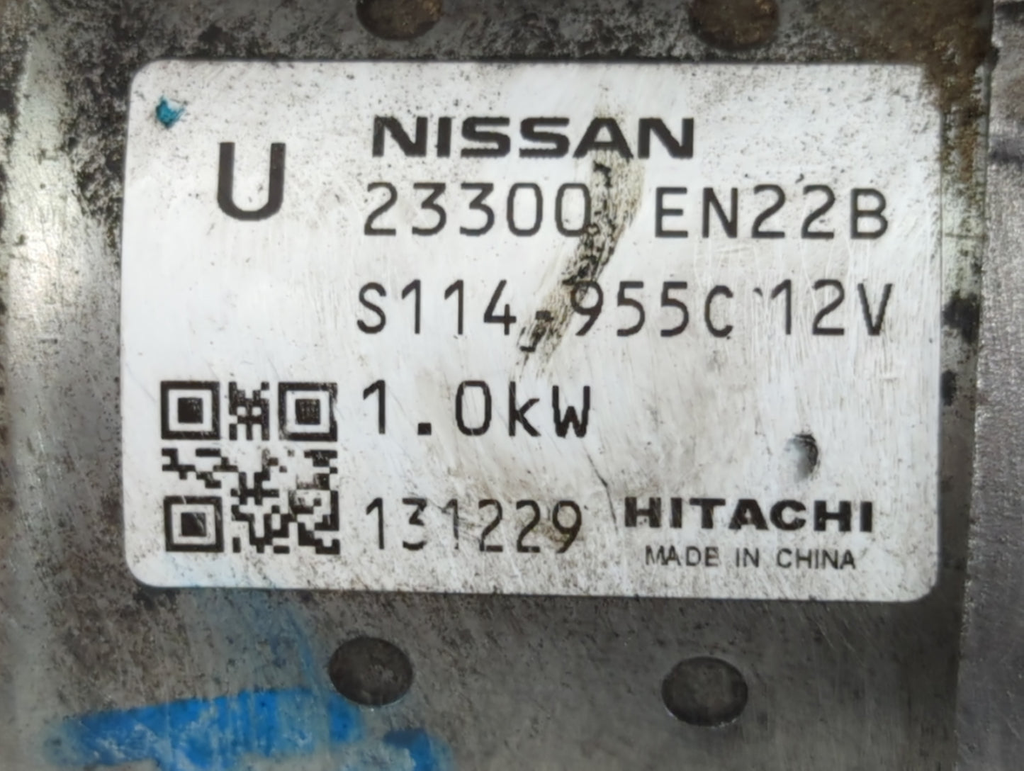 2013-2019 Nissan Sentra Car Starter Motor Solenoid OEM P/N:S114-955C 12V 23300 EN22B Fits OEM Used Auto Parts - Oemusedautop