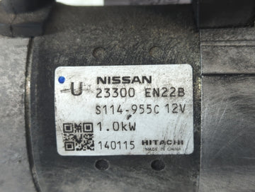 2013-2019 Nissan Sentra Car Starter Motor Solenoid OEM P/N:S114-955C 23300 EN22B Fits Fits 2013 2014 2015 2016 2017 2018 2019 2020 OEM Used Auto Parts