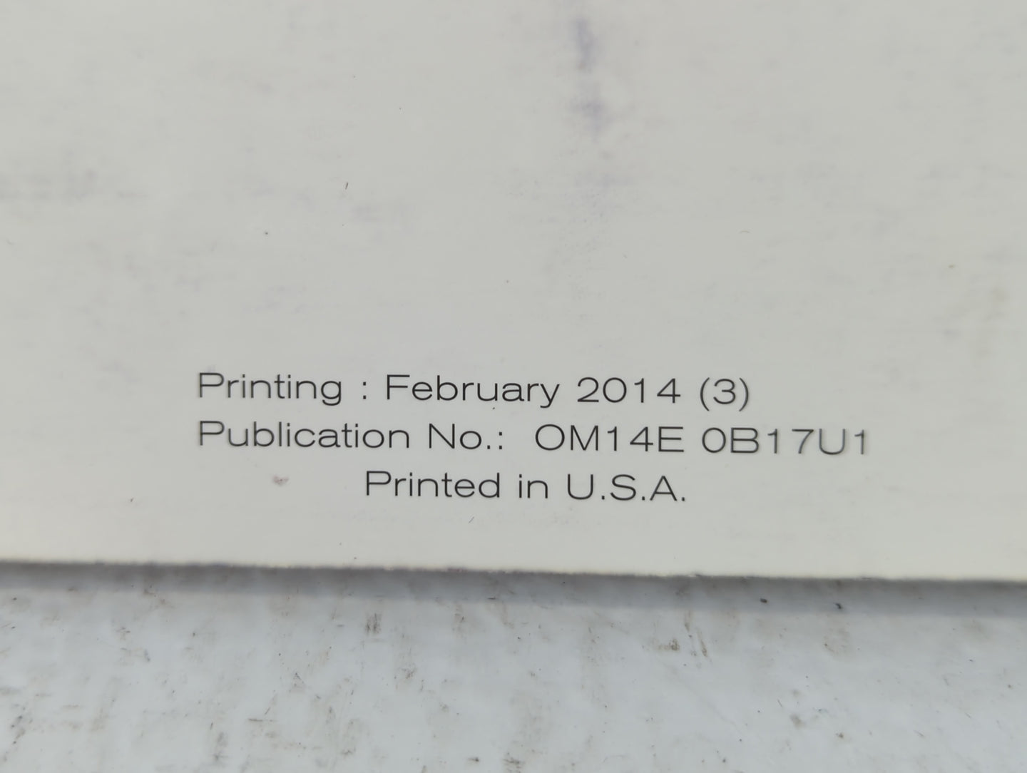 2014 Nissan Sentra Owners Manual Book Guide P/N:OM14E 0B17U1 OEM Used Auto Parts - Oemusedautoparts1.com