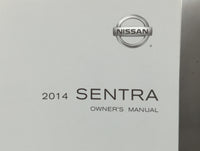 2014 Nissan Sentra Owners Manual Book Guide P/N:OM14E 0B17U1 OEM Used Auto Parts - Oemusedautoparts1.com